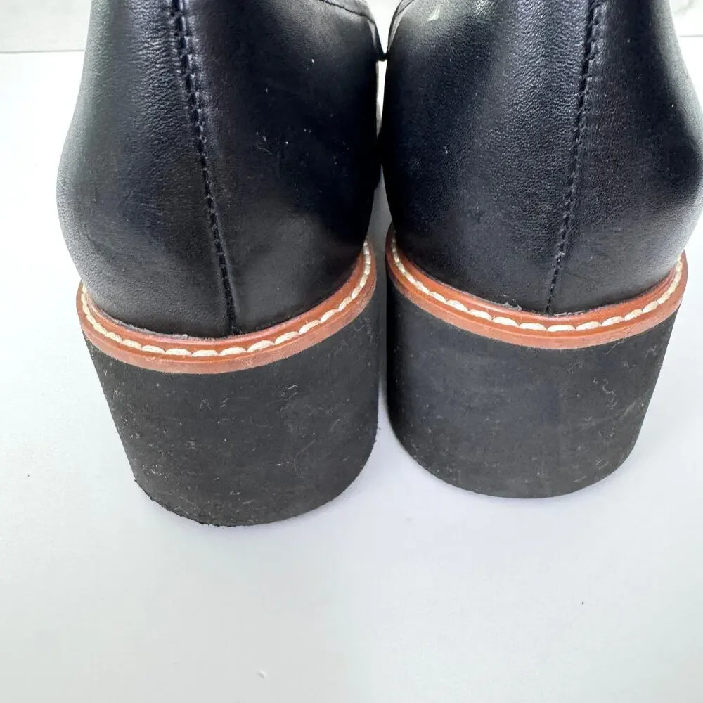 Naturalizer Womens Desi Loafer Shoe Size 9.5 Cushioned Leather Lug Black